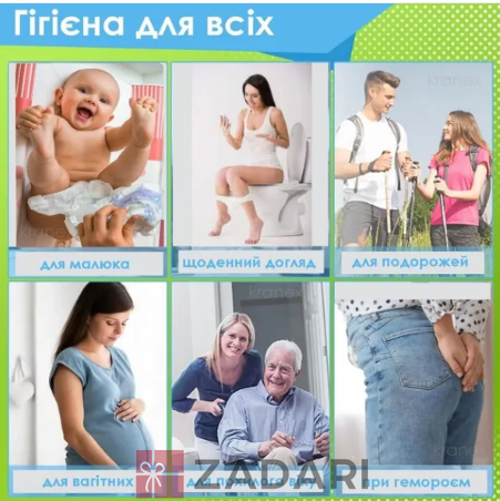 Портативное биде для интимной гигиены, ручное биде, бутылка для подмывания, биде-бутылка с насадкой PF578-Blu