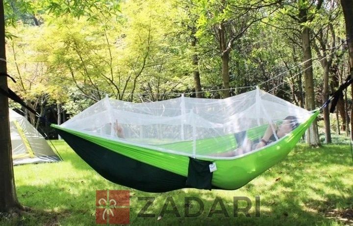 Гамак UKC Hammock Net туристический с москитной сеткой до 200 кг Зеленый RYT09-AER01