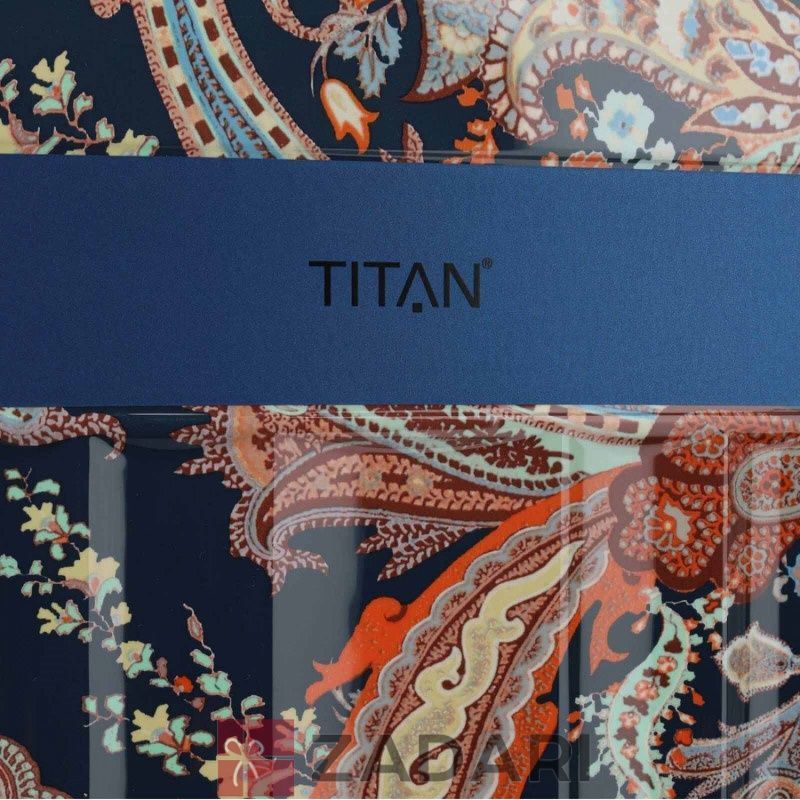 Чемодан на 4 колесах Titan Spotlight Flash Paisley Blue L Большой Ti831404-20