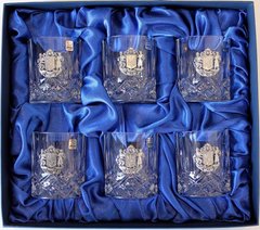 Набор бокалов для виски с гербом Украины 6 шт Suggest PB41792