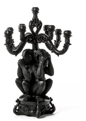 Канделябр на 5 свечей Seletti «Три обезьяны» 4906