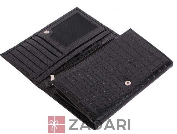 Портмоне жіноче 196 Black croco