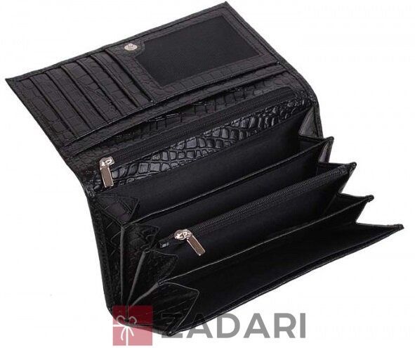 Портмоне жіноче 196 Black croco