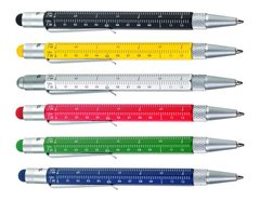 Ручка-стилус Construction mini SL с линейкой серебристая