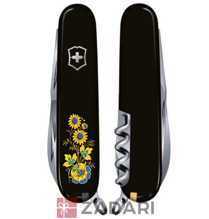 Складний ніж Victorinox SPARTAN UKRAINE Квіти 1.3603.3_T1050u
