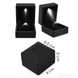 Футляр для кольца с подсветкой, коробочка с LED-подсветкой для украшений черная GH897-01