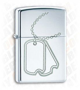 Зажигалка Zippo Dog Tag High Polish Chrome 24836