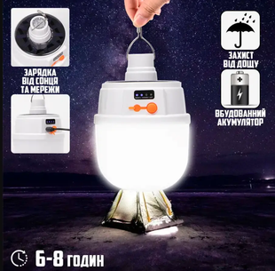 Лампа LED для кемпінгу акумуляторний туристичний ліхтар DLO02-MKO03