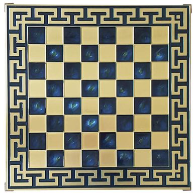 Доска шахматная синяя классическая Marinakis 086-5010