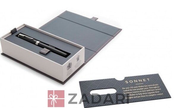 Ручка-роллер Parker SONNET 17 Black Lacquer CT RB 86 122