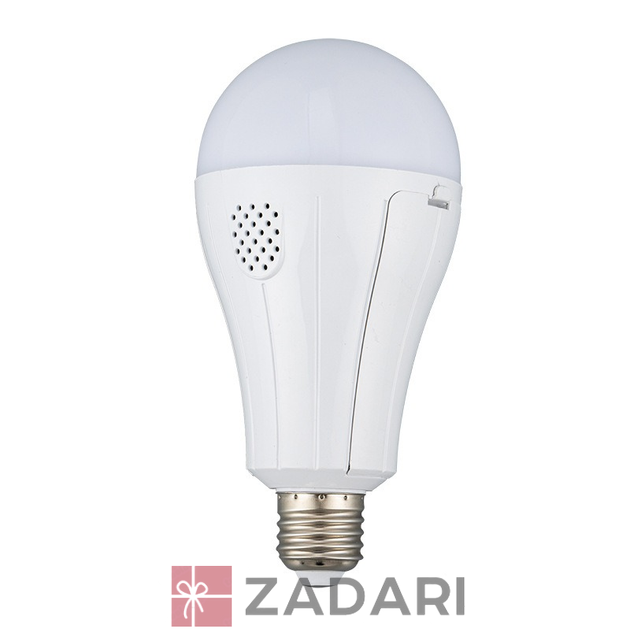 Автономна світлодіодна LED лампа 20 W працює без світла, аварійна з двома акумуляторами 18650 і гачком GHU01-XDR02