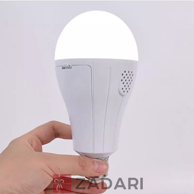 Автономна світлодіодна LED лампа 20 W працює без світла, аварійна з двома акумуляторами 18650 і гачком GHU01-XDR02