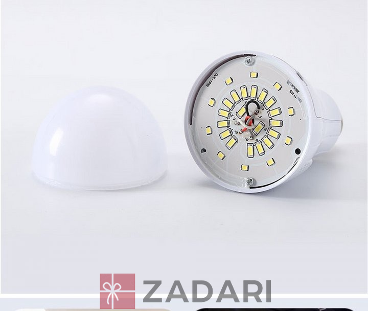 Автономна світлодіодна LED лампа 20 W працює без світла, аварійна з двома акумуляторами 18650 і гачком GHU01-XDR02