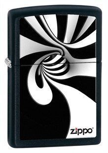 Зажигалка Zippo SPIRAL BLACK MATTE 28297