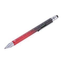 Мультизадачная шариковая ручка красно-черная