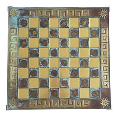 Доска шахматная бирюзовая Marinakis 086-5012