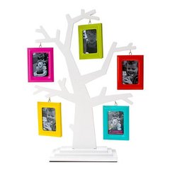 Фоторамка Родовое дерево с разноцветными рамками