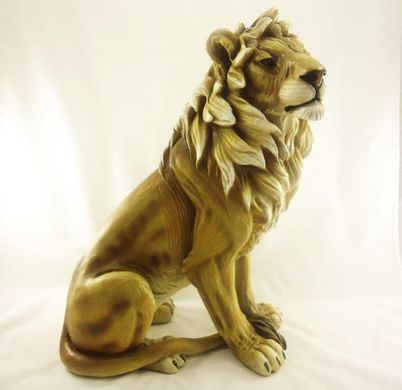 Лев напольный большой 66*48 см декоративная фигура полистоун СП308 цв