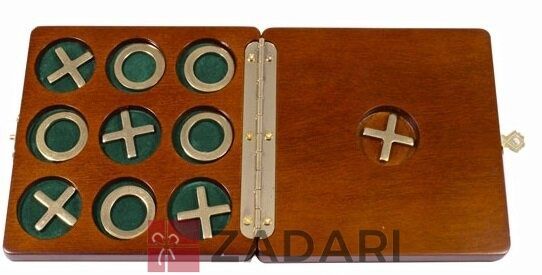 Игра крестики нолики в деревянной коробке Duke 2072DK